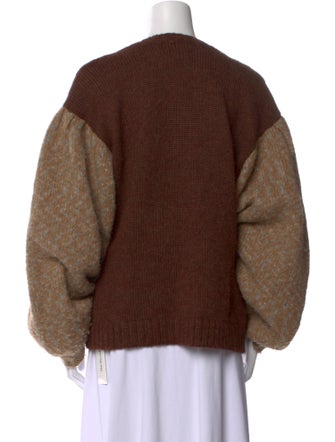Rachel Comey Linen Colorblock Pattern Sweater
