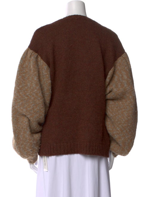 Rachel Comey Linen Colorblock Pattern Sweater