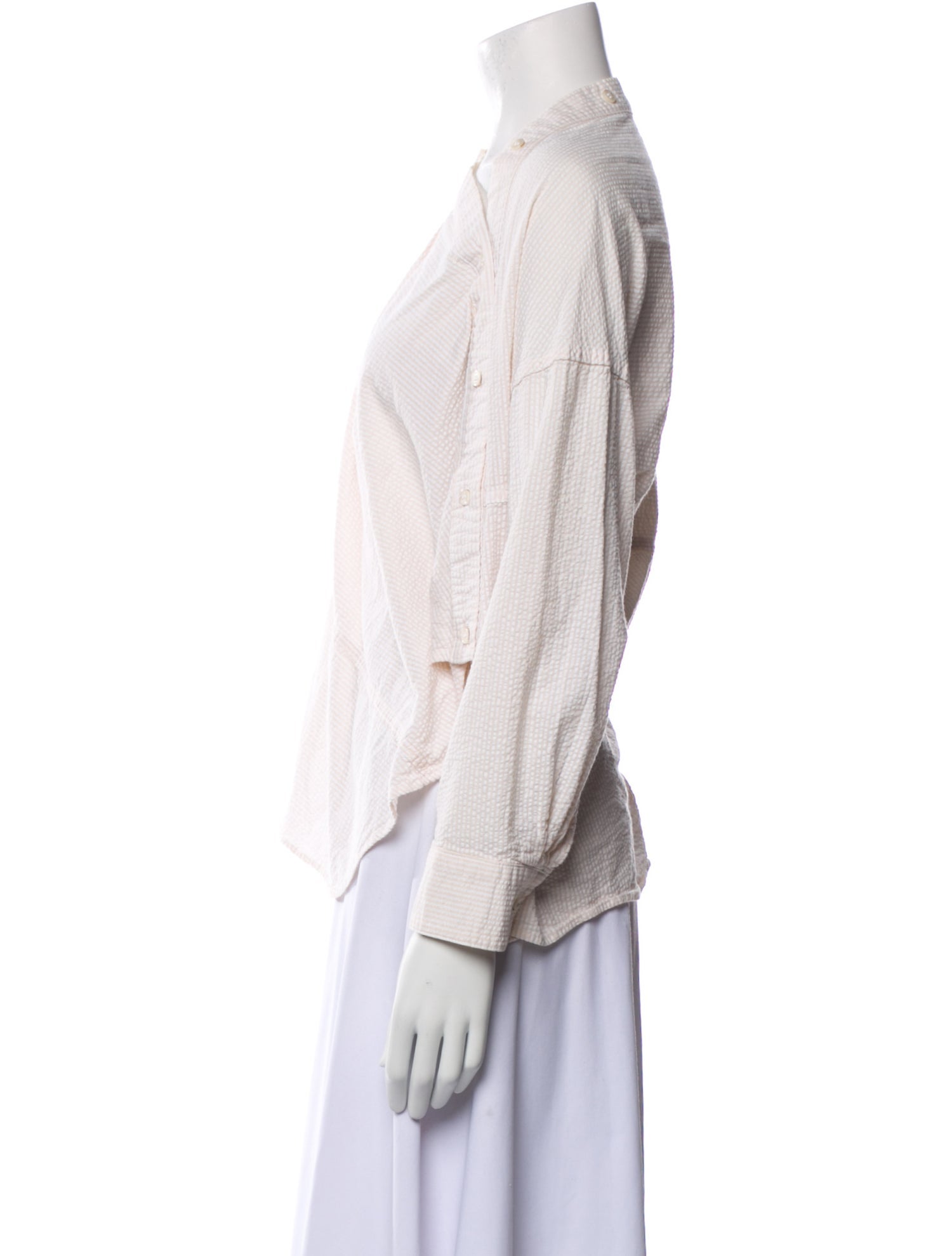 Rachel Comey Cowl Neck Three-Quarter Sleeve Blouse