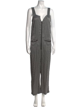 Rachel Comey Polka Dot Print V-Neck Jumpsuit