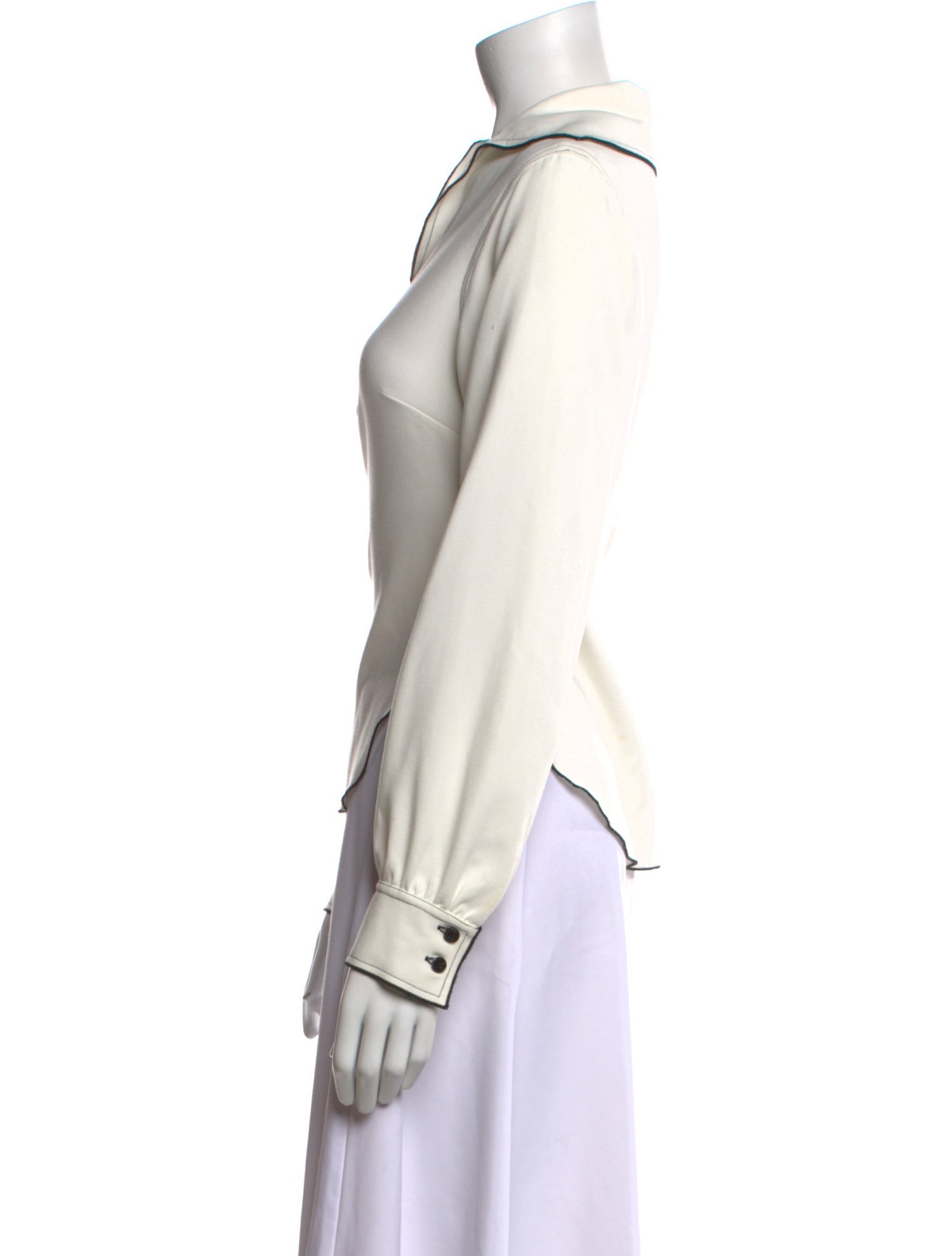 Rachel Comey V-Neck Long Sleeve Button-Up Top