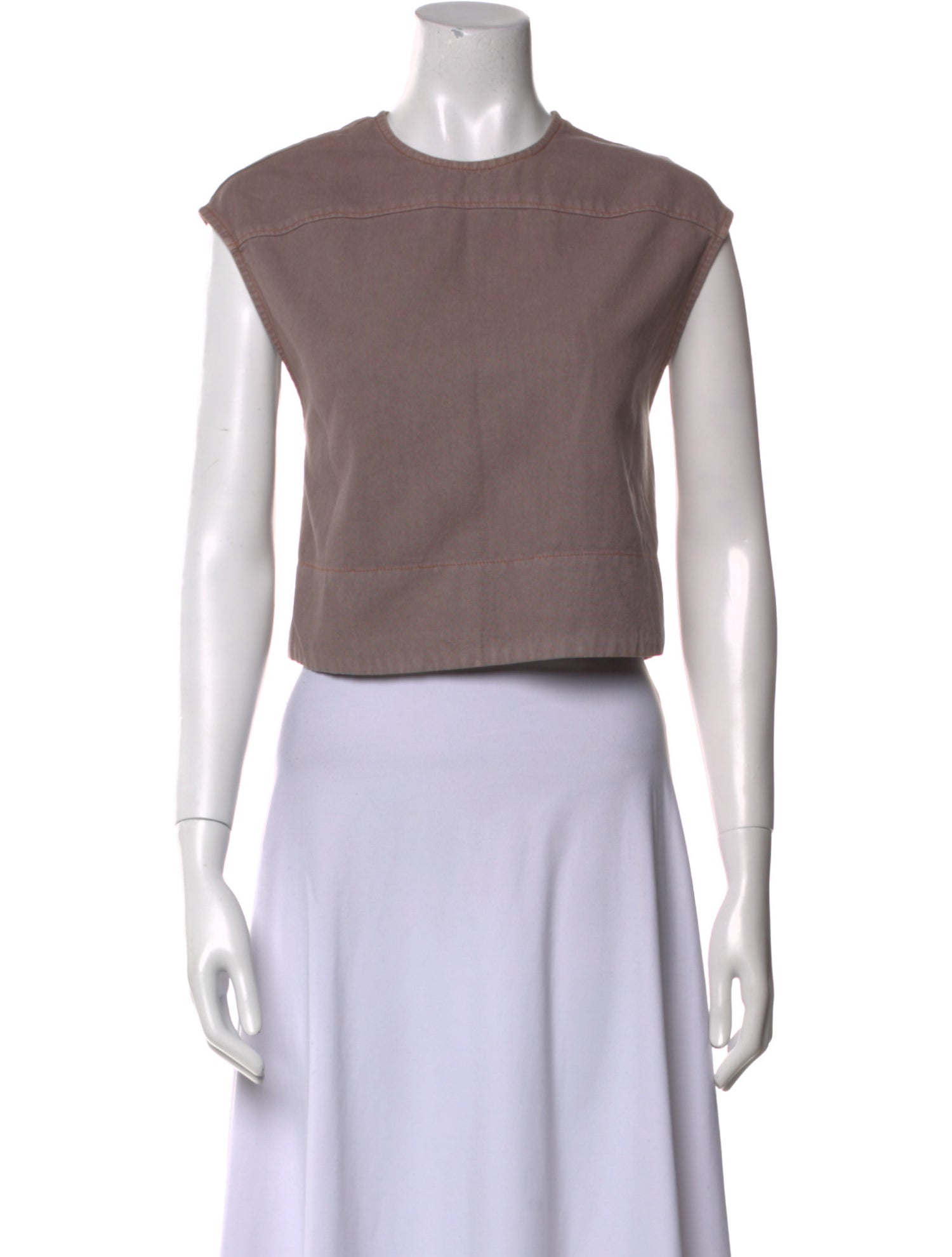 Rachel Comey Crew Neck Short Sleeve Crop Top