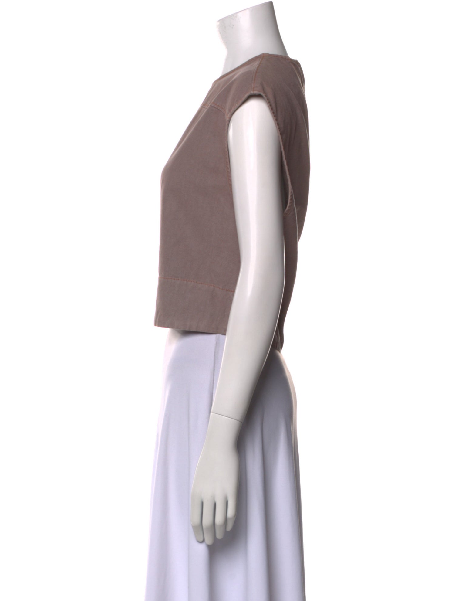 Rachel Comey Crew Neck Short Sleeve Crop Top