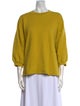 Rachel Comey Crew Neck Three-Quarter Sleeve Sweatshirt