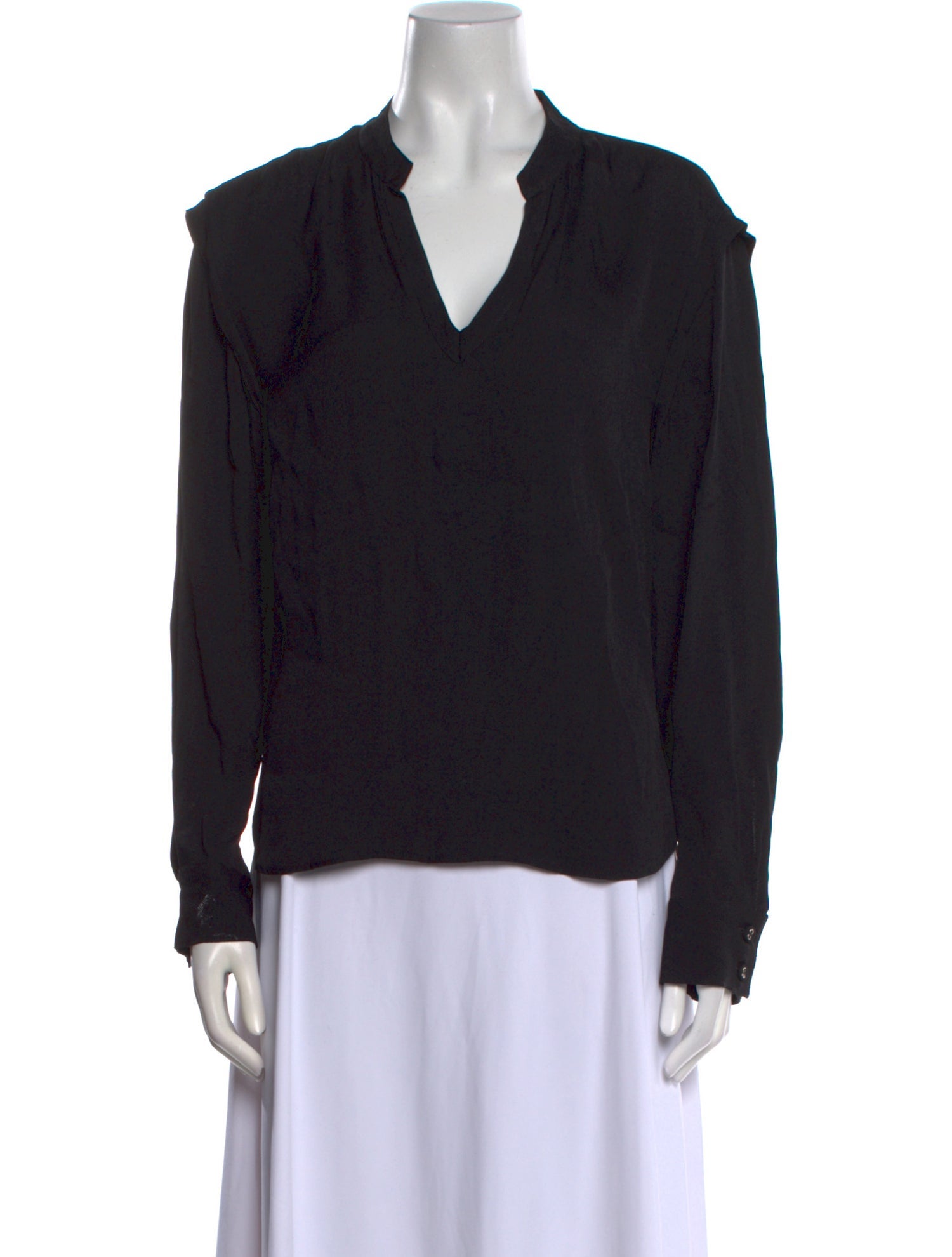 Rachel Comey V-Neck Long Sleeve Blouse