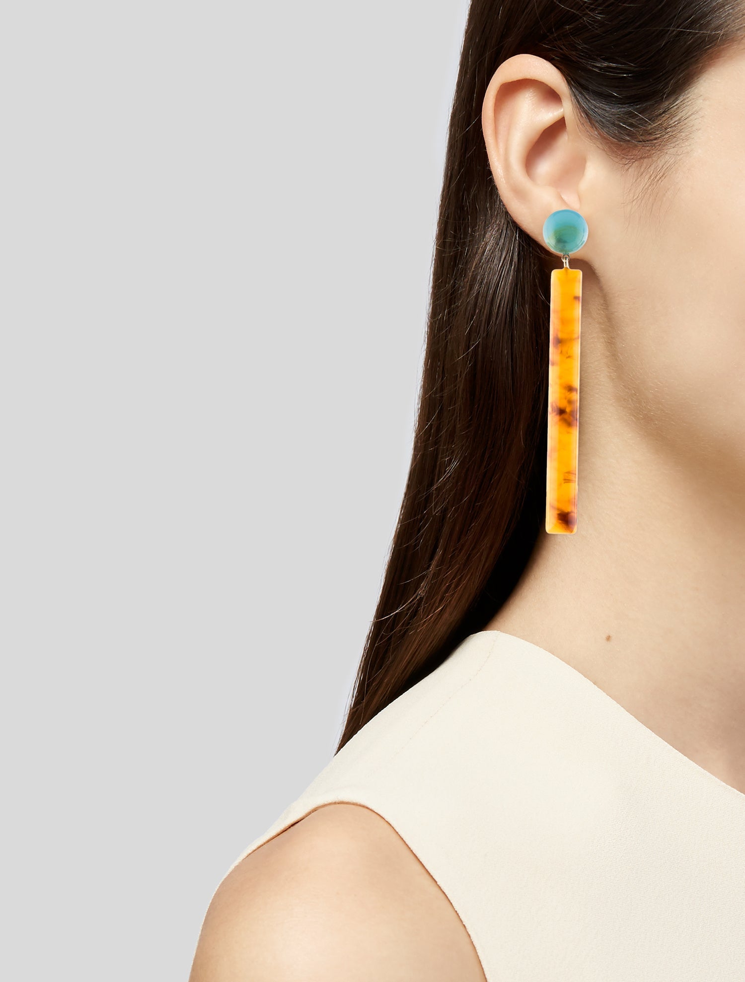 Rachel Comey Acrylic Mission Drop Earrings