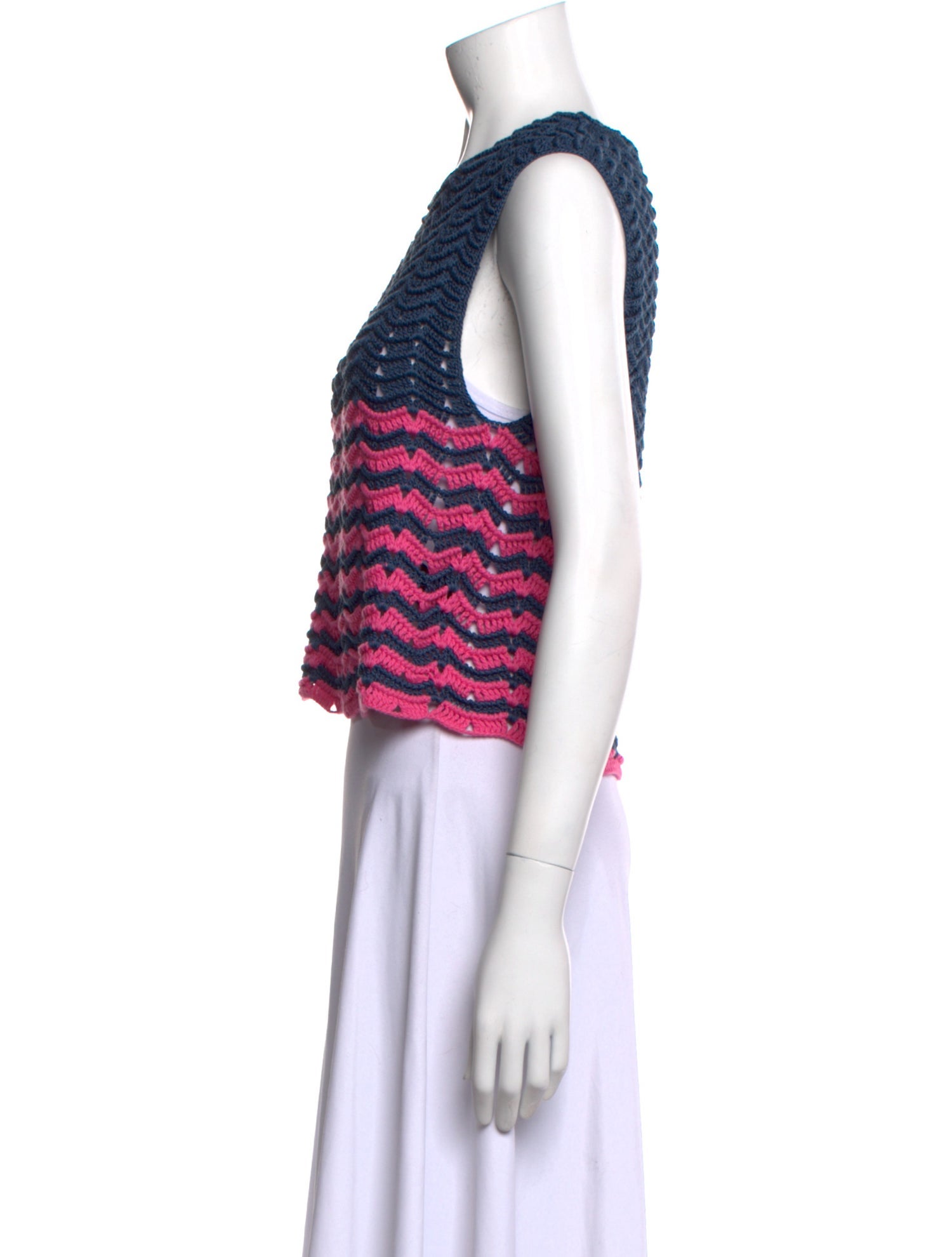 Rachel Comey Striped Crew Neck Crop Top w/ Tags