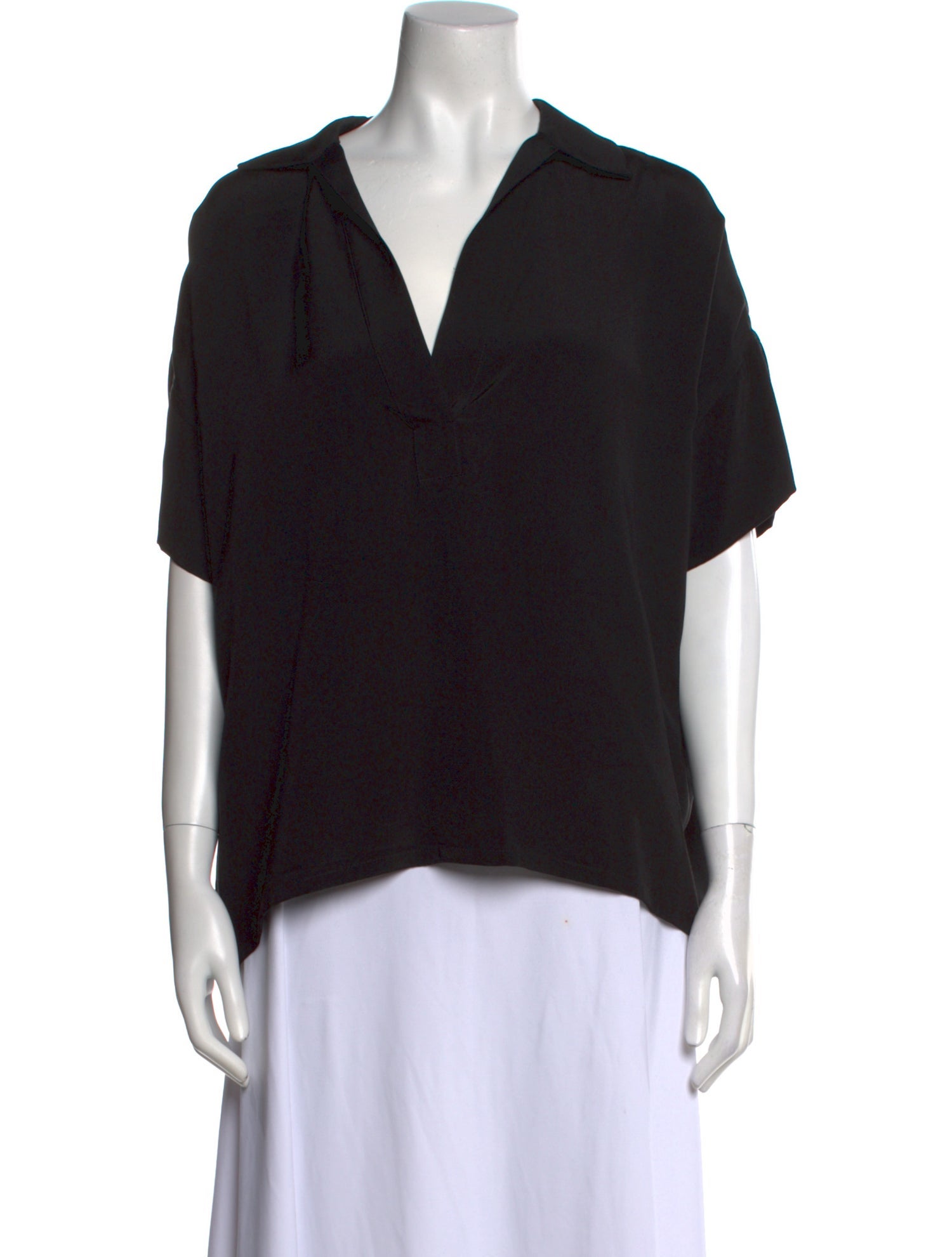 Rachel Comey Silk V-Neck Polo