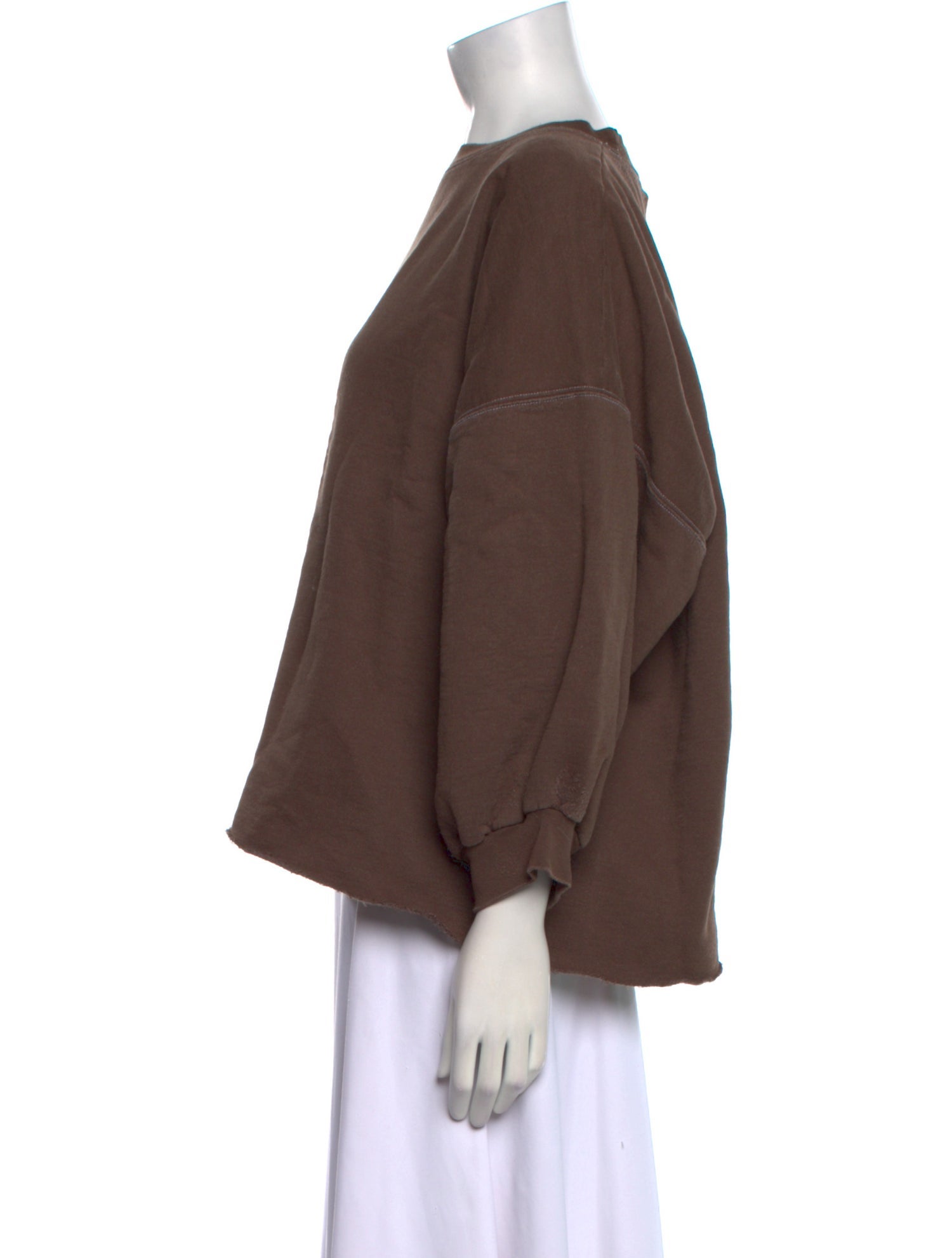 Rachel Comey Bateau Neckline Three-Quarter Sleeve Sweatshirt