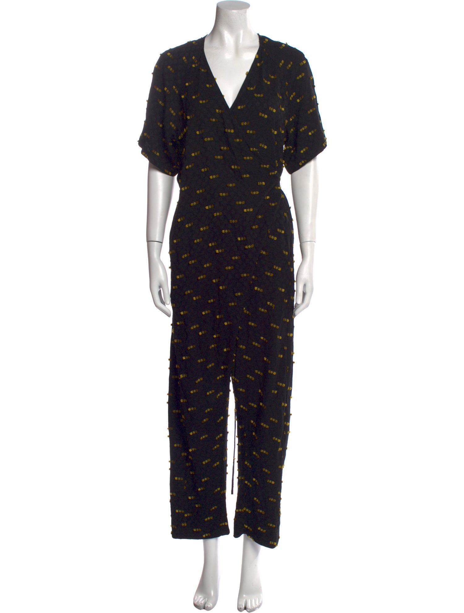 Rachel Comey Floral Print V-Neck Jumpsuit