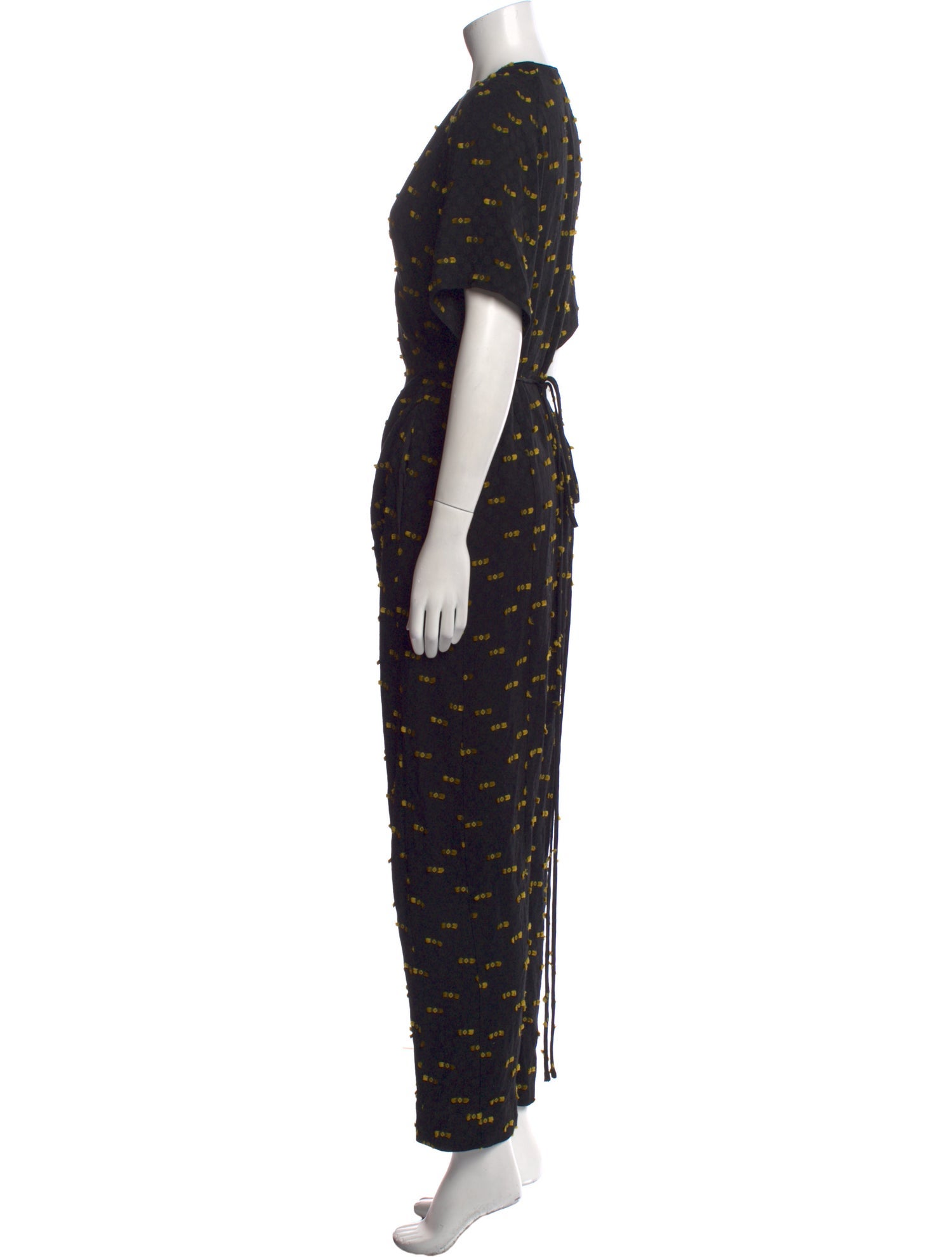 Rachel Comey Floral Print V-Neck Jumpsuit