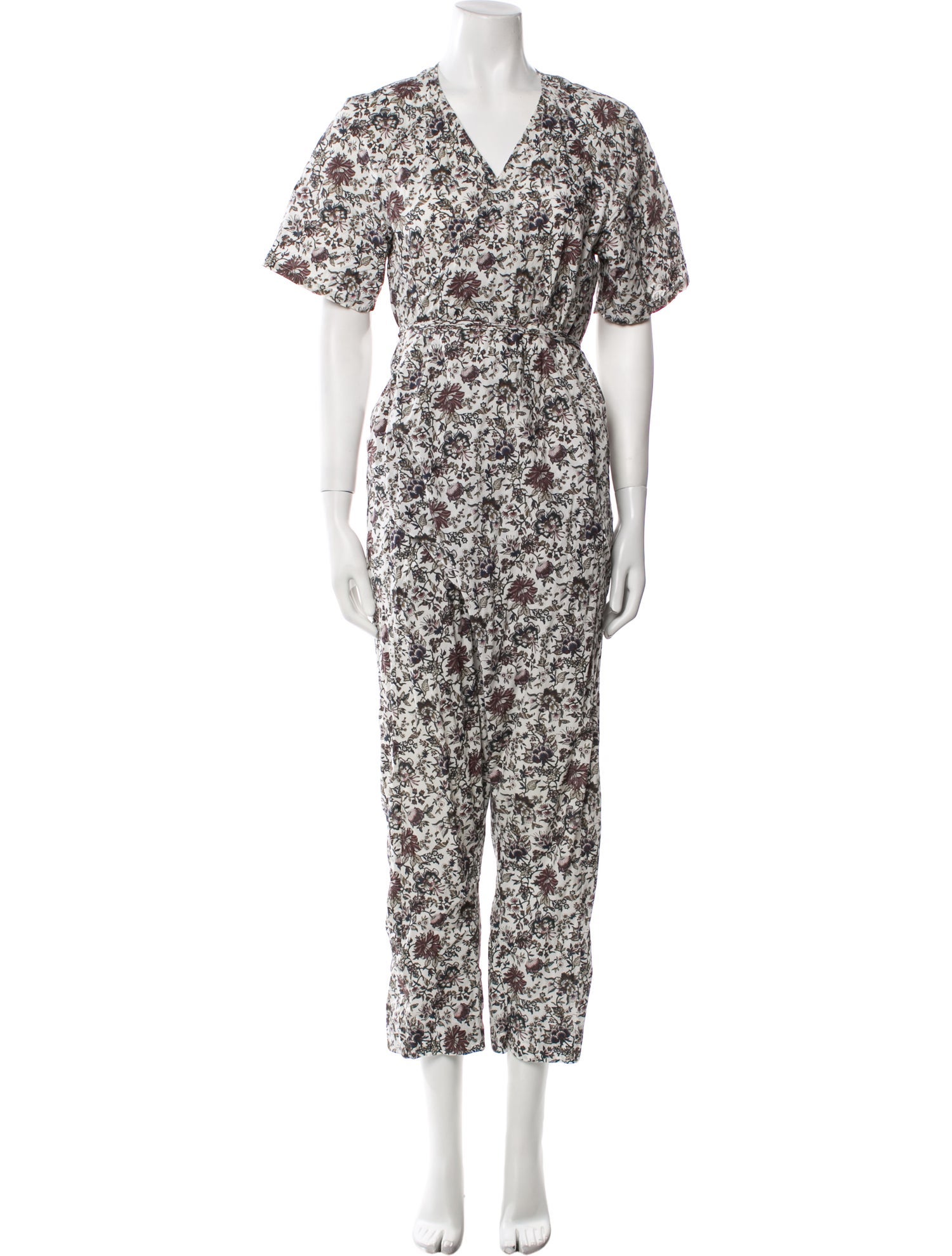 Rachel Comey Printed V-Neck Jumpsuit