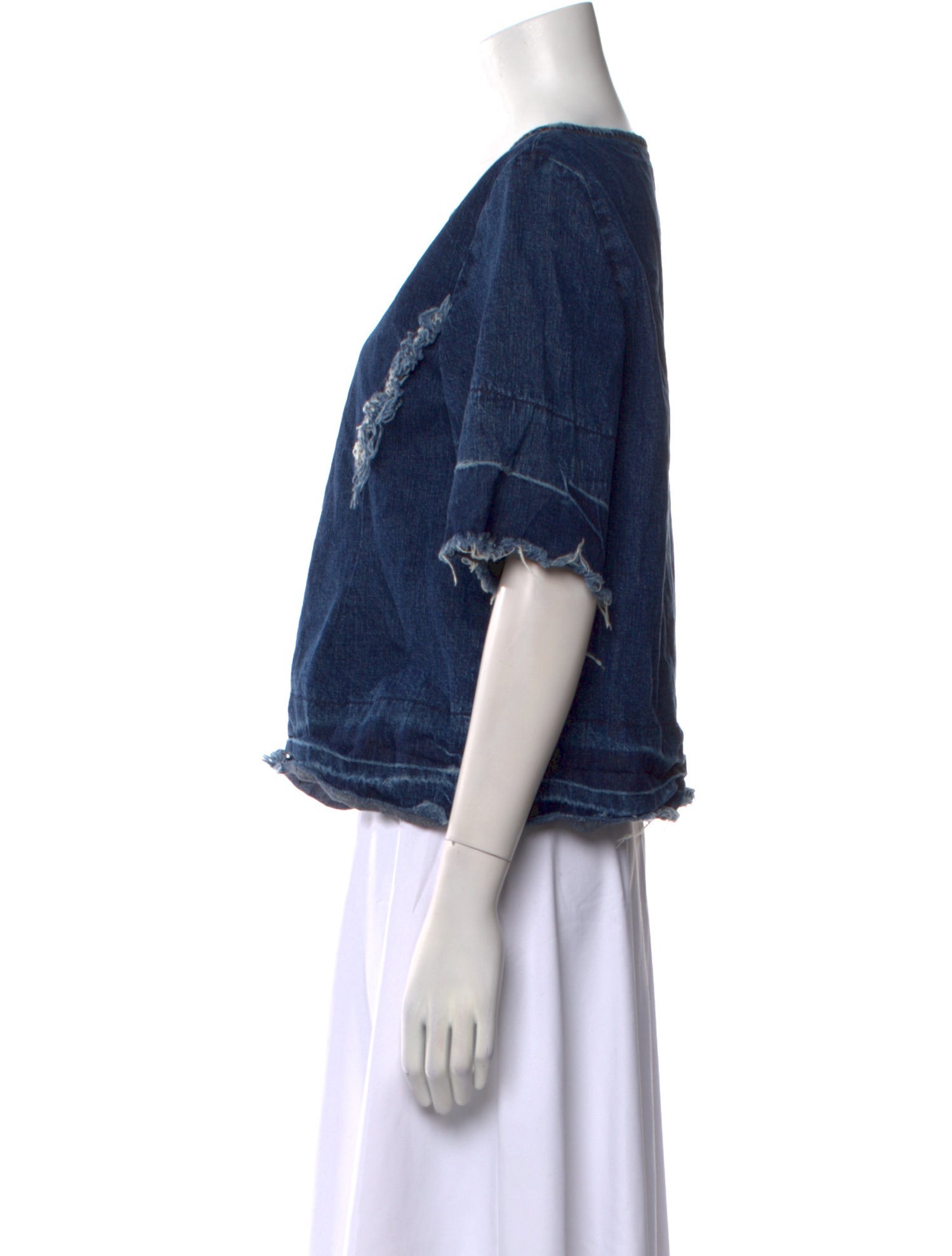 Rachel Comey V-Neck Short Sleeve Sweatshirt