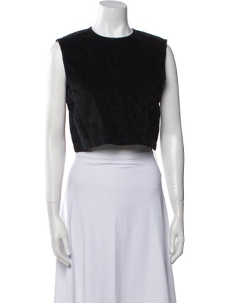 Rachel Comey Crew Neck Sleeveless Crop Top