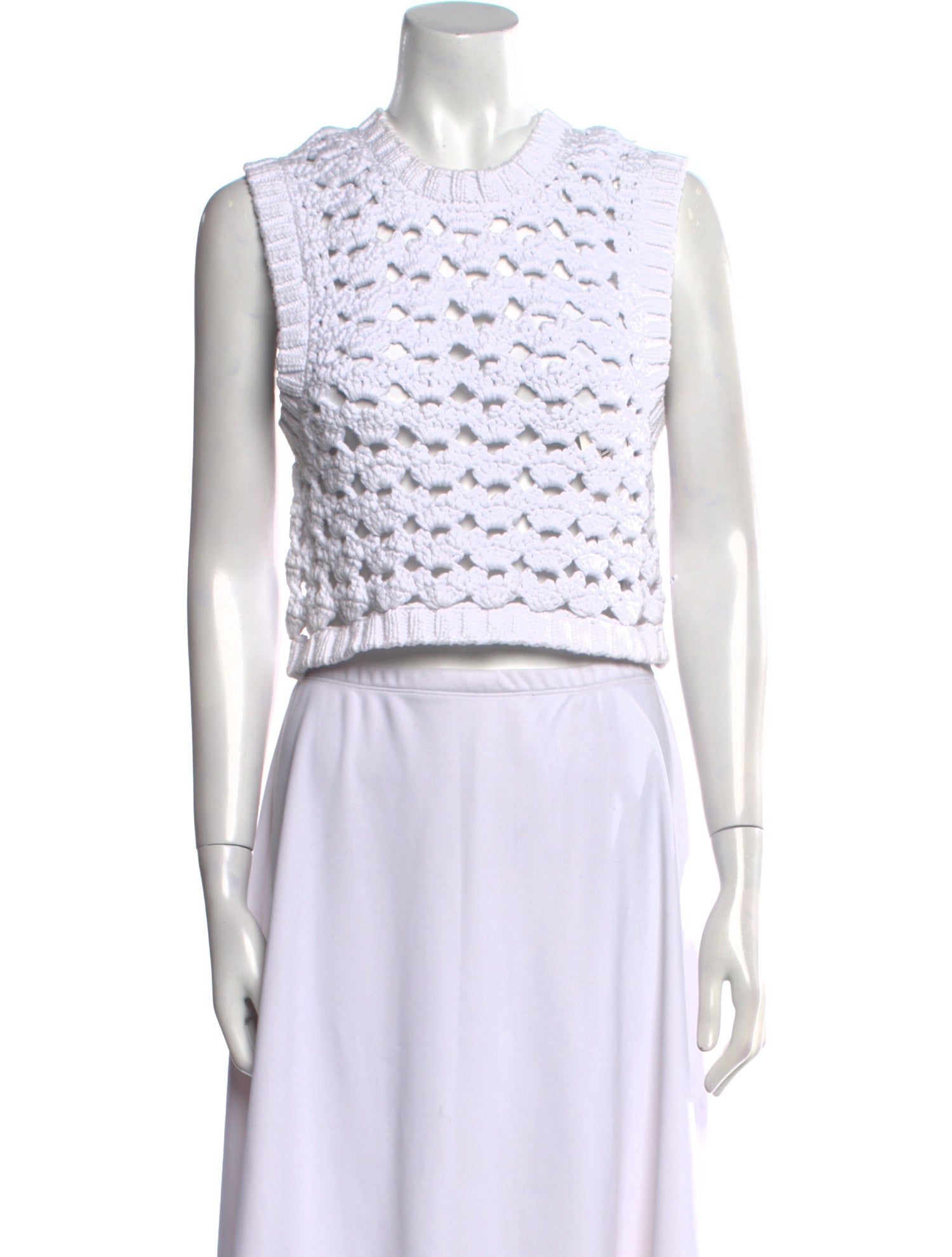 Rachel Comey Printed Crew Neck Crop Top