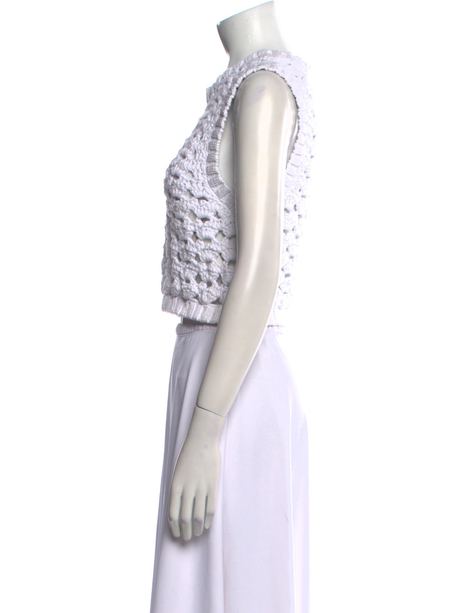 Rachel Comey Printed Crew Neck Crop Top