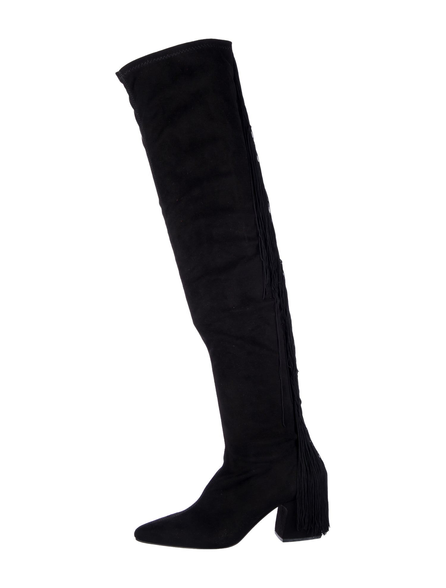 Rachel Comey Suede Fringe Trim Accent Boots