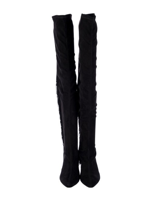 Rachel Comey Suede Fringe Trim Accent Boots