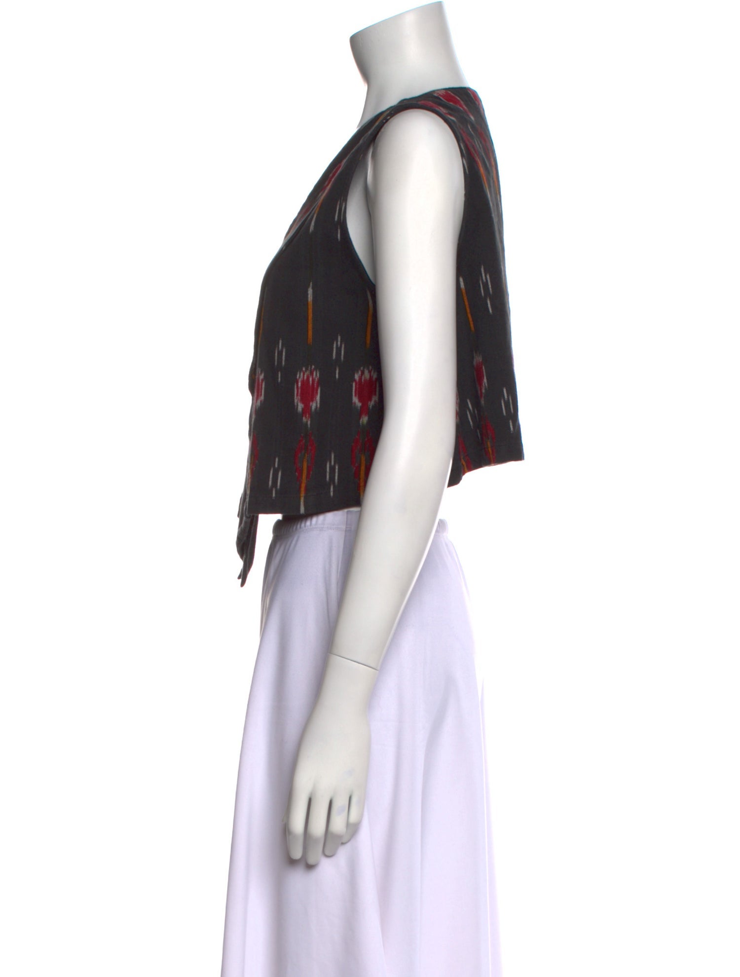 Rachel Comey Printed V-Neck Crop Top