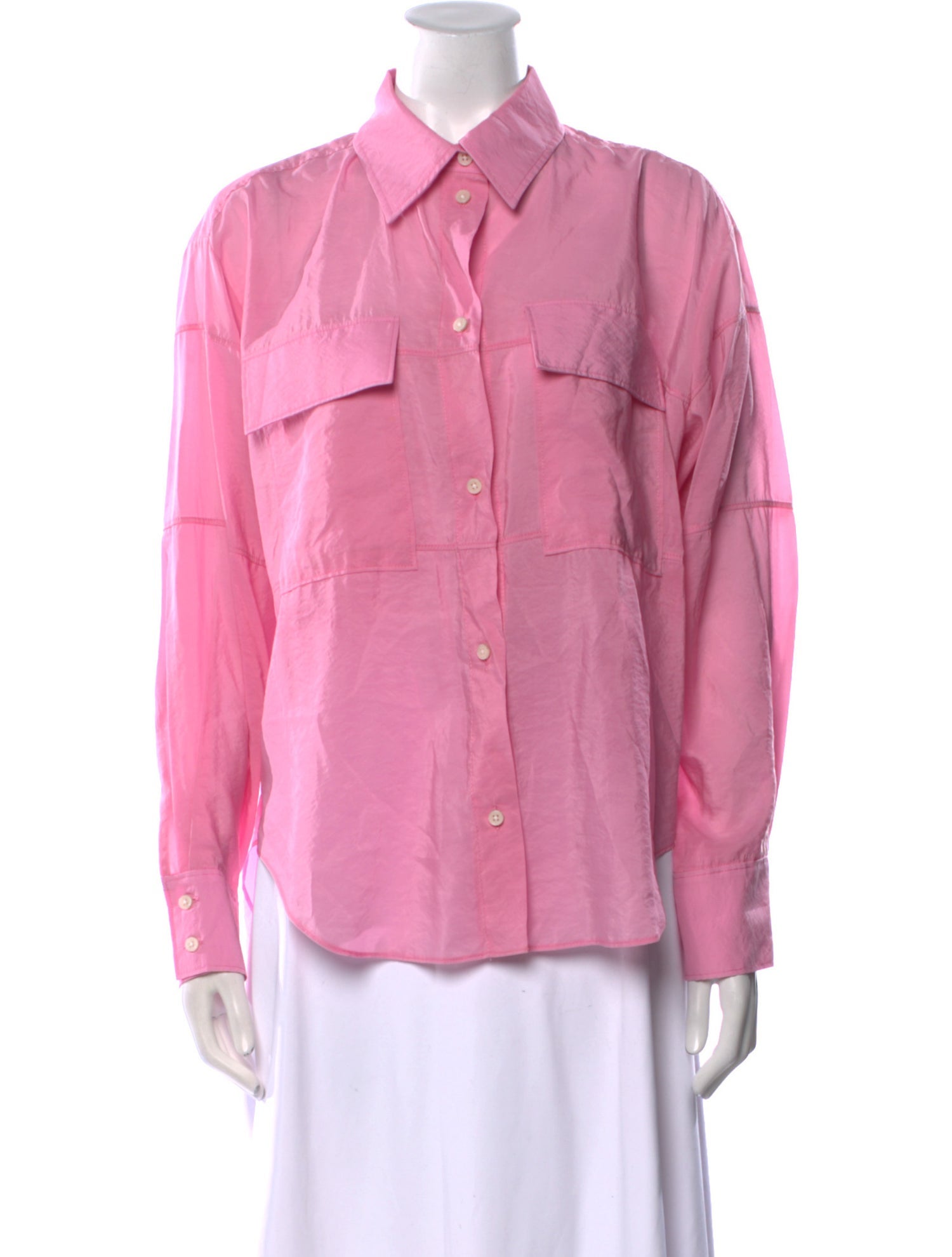 Rachel Comey Long Sleeve Button-Up Top