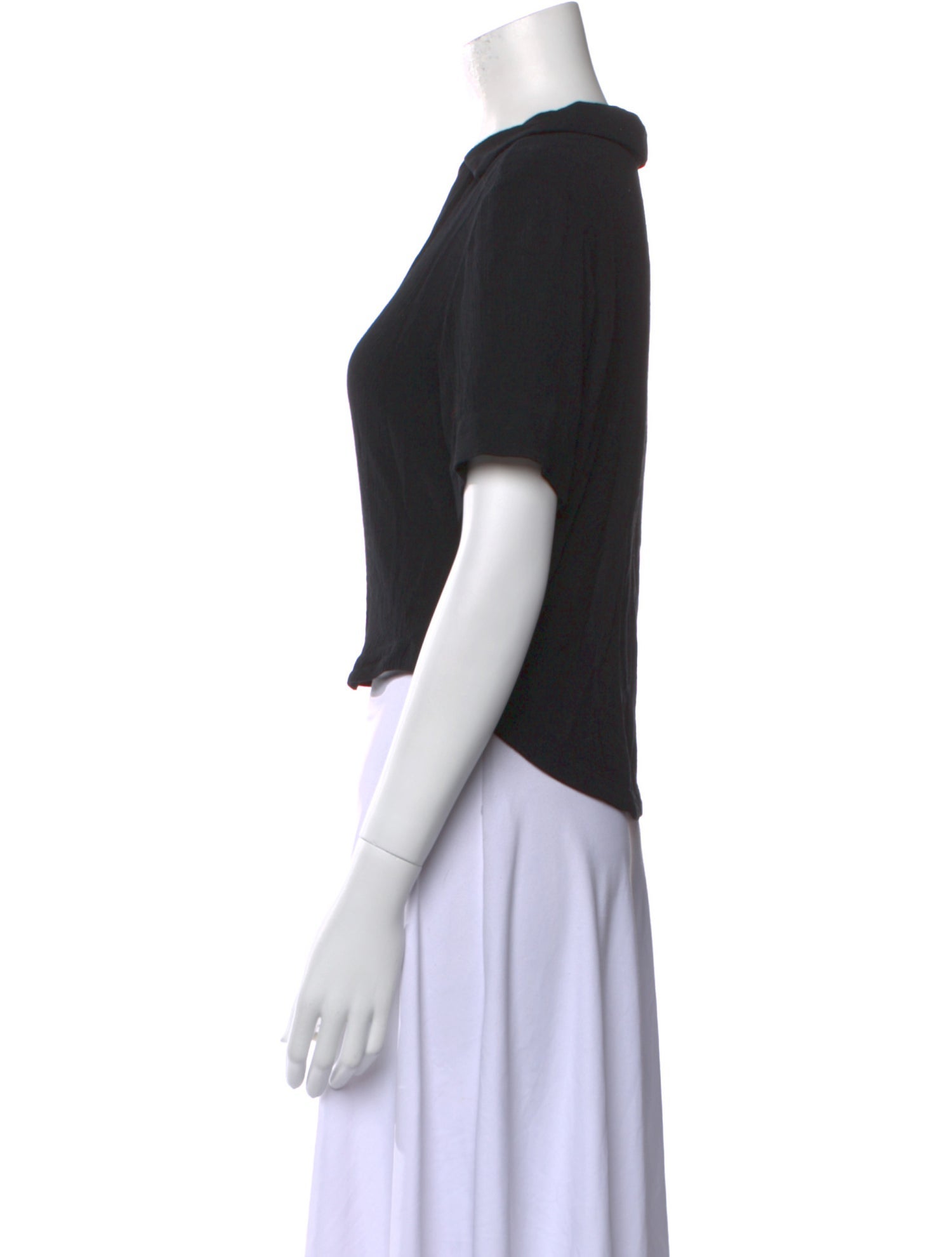 Rachel Comey V-Neck Short Sleeve Crop Top