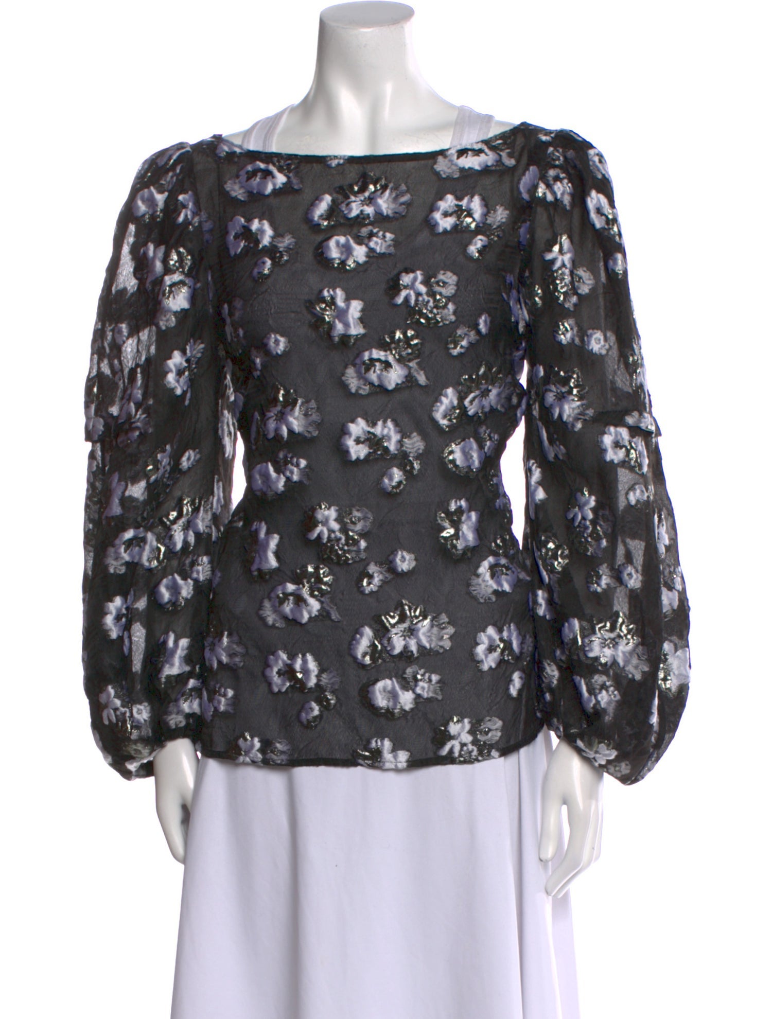 Rachel Comey Silk Floral Print Blouse