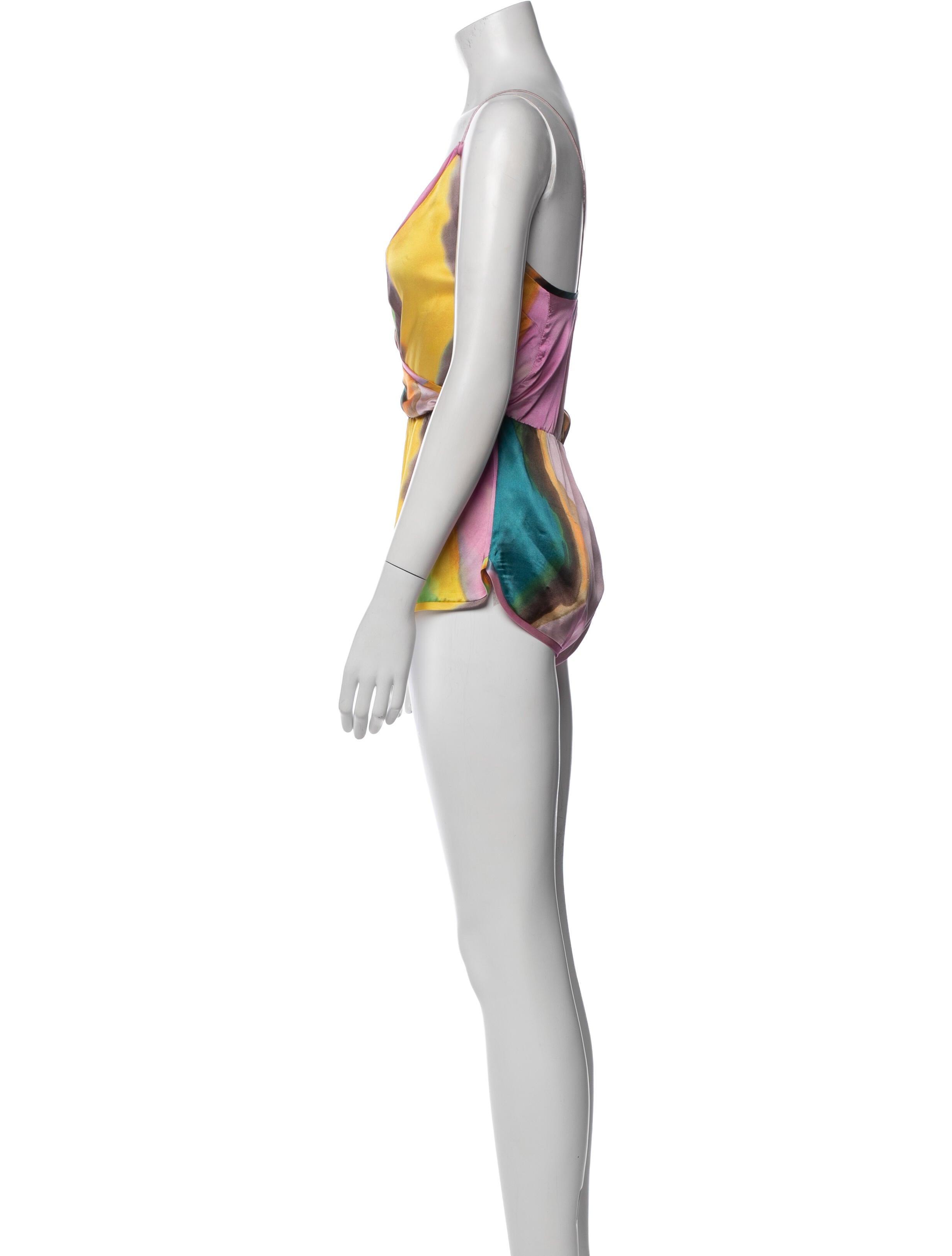 Rachel Comey Silk Printed Bodysuit