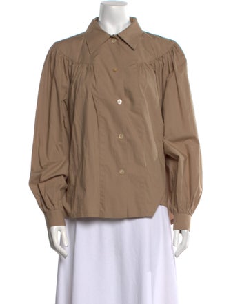 Rachel Comey Long Sleeve Button-Up Top