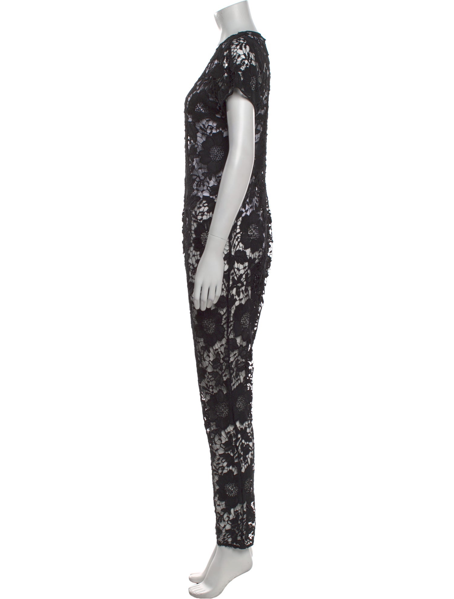 Rachel Comey Lace Pattern V-Neck Jumpsuit