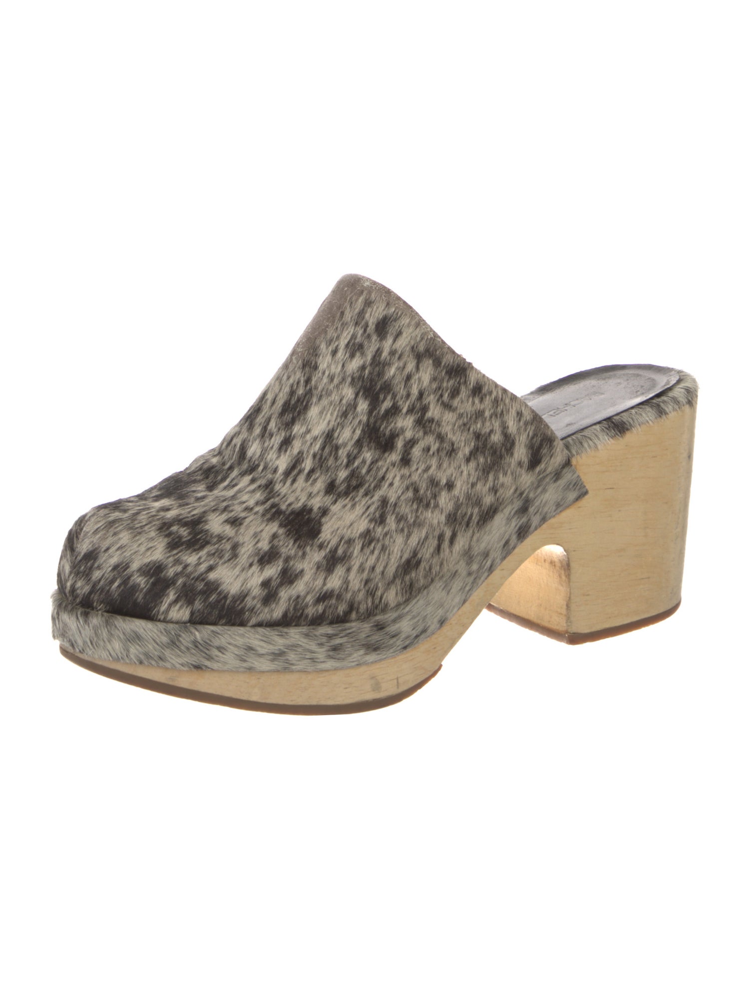 Rachel Comey Ponyhair Animal Print Mules