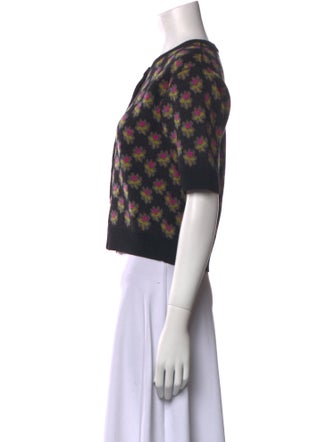 Rachel Comey Baby Alpaca Floral Print Sweater