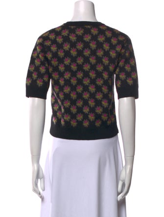 Rachel Comey Baby Alpaca Floral Print Sweater