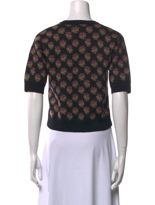 Rachel Comey Baby Alpaca Floral Print Sweater