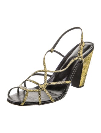 Rachel Comey Leather Animal Print Slingback Pumps