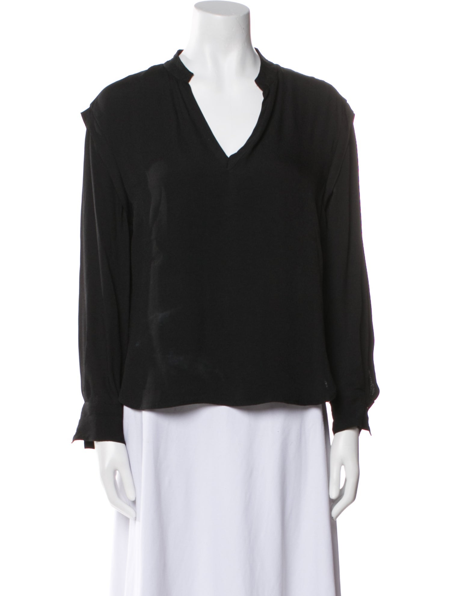 Rachel Comey V-Neck Long Sleeve Blouse