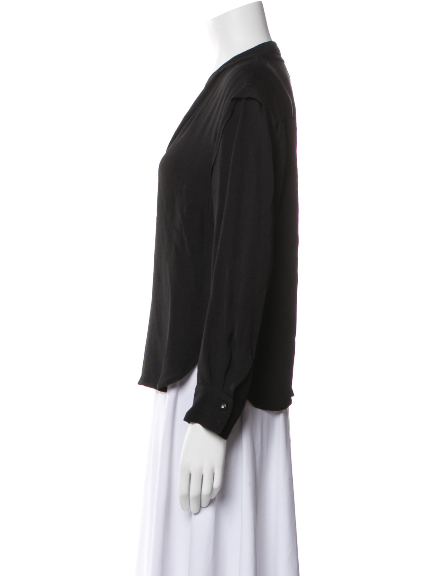 Rachel Comey V-Neck Long Sleeve Blouse