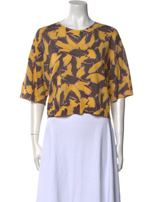 Rachel Comey Linen Printed Crop Top