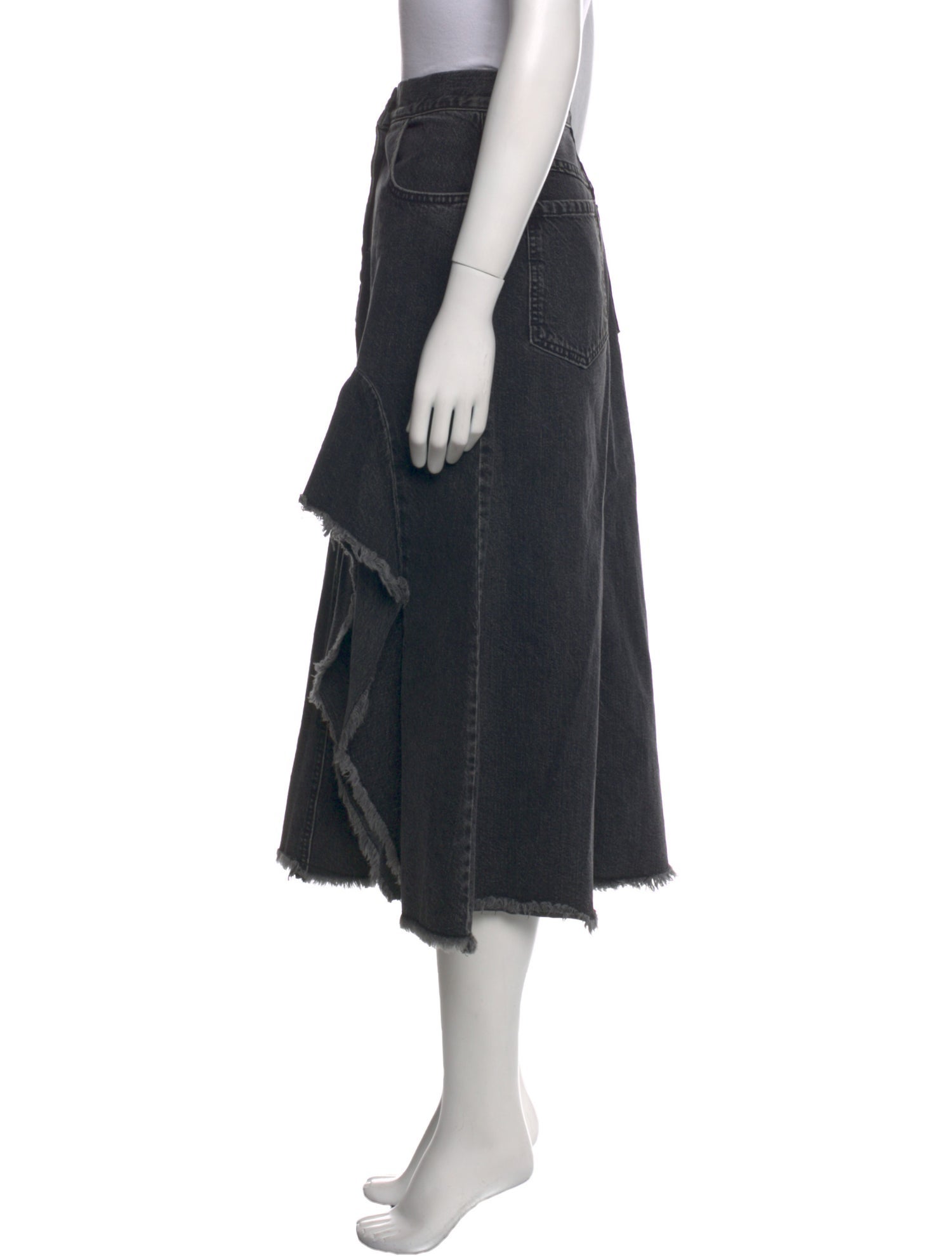 Rachel Comey Raw-Edge Trim Midi Length Skirt