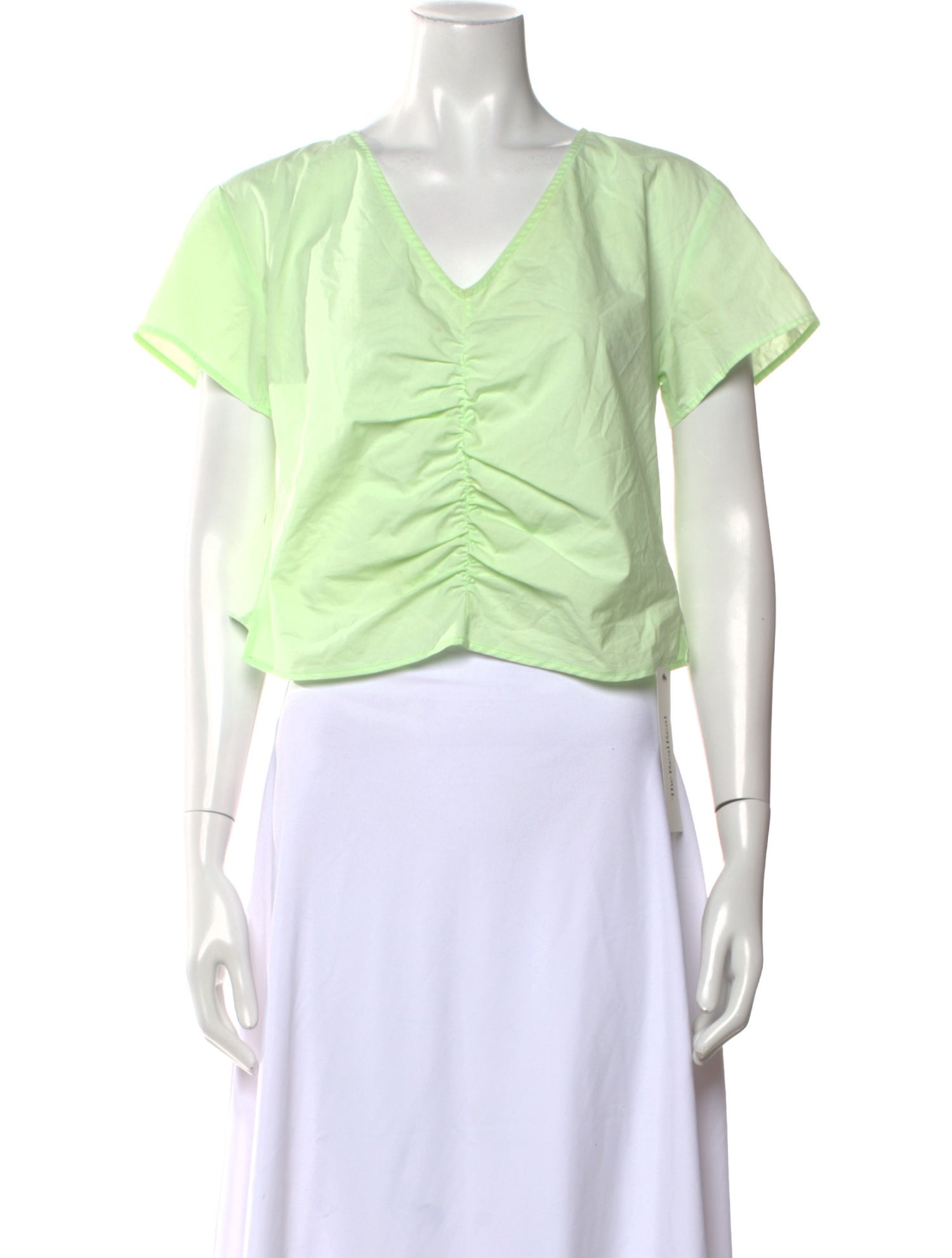 Rachel Comey V-Neck Short Sleeve Crop Top