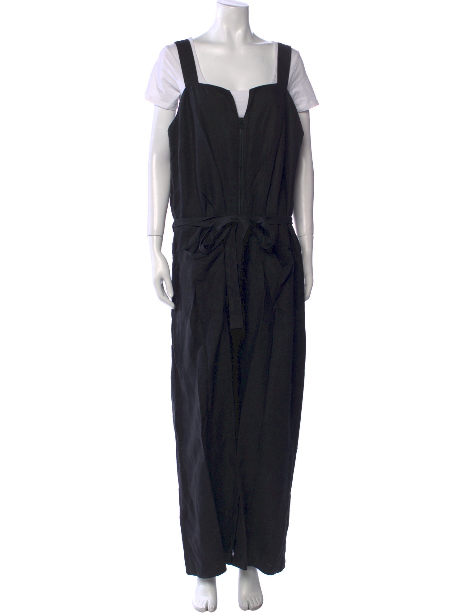 Rachel Comey Linen Square Neckline Jumpsuit
