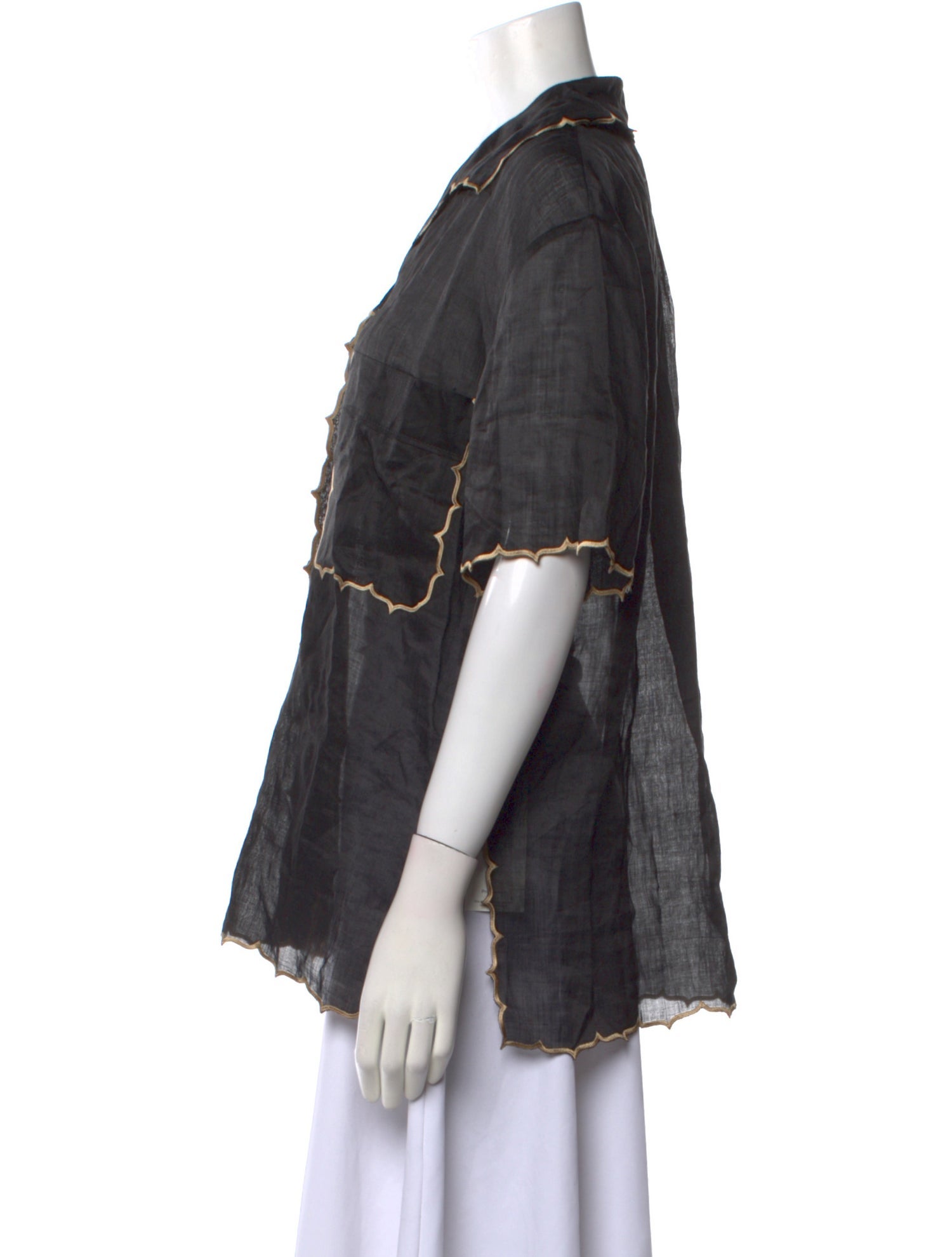 Rachel Comey Short Sleeve Button-Up Top w/ Tags