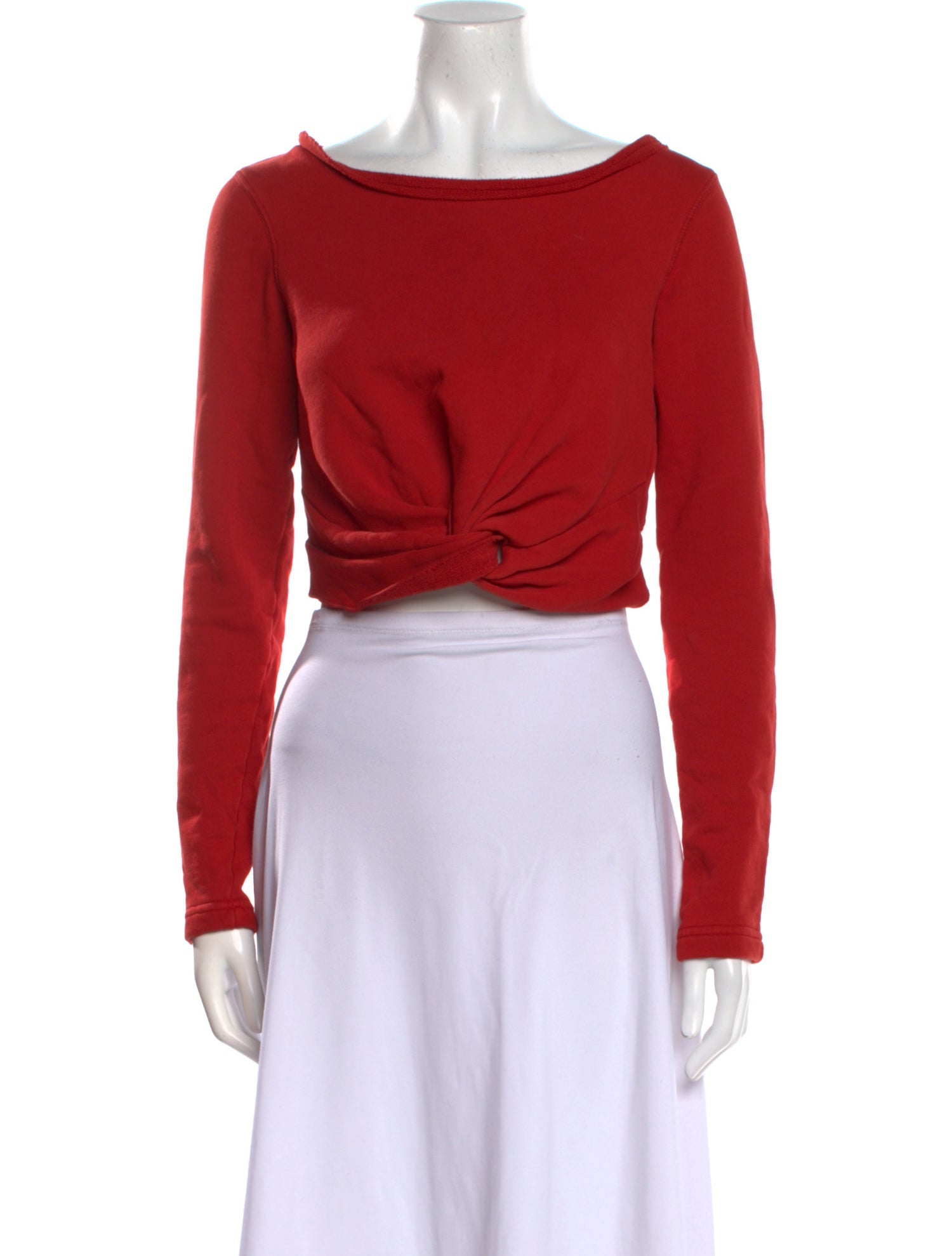 Rachel Comey Bateau Neckline Long Sleeve Crop Top w/ Tags