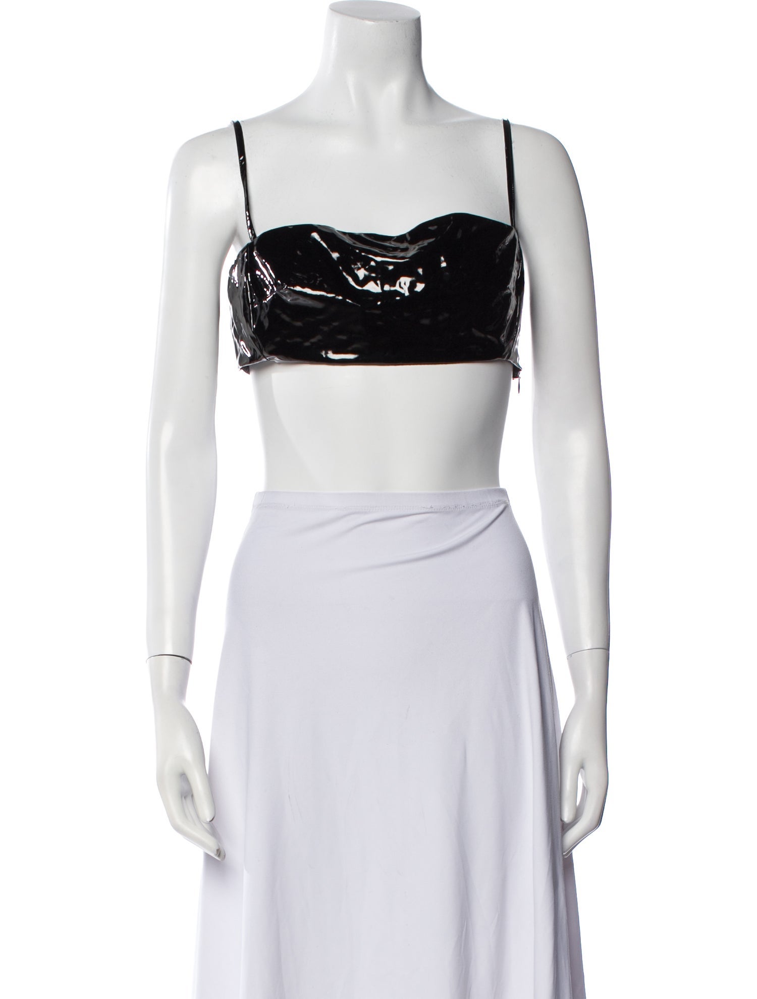 Rachel Comey Square Neckline Sleeveless Crop Top
