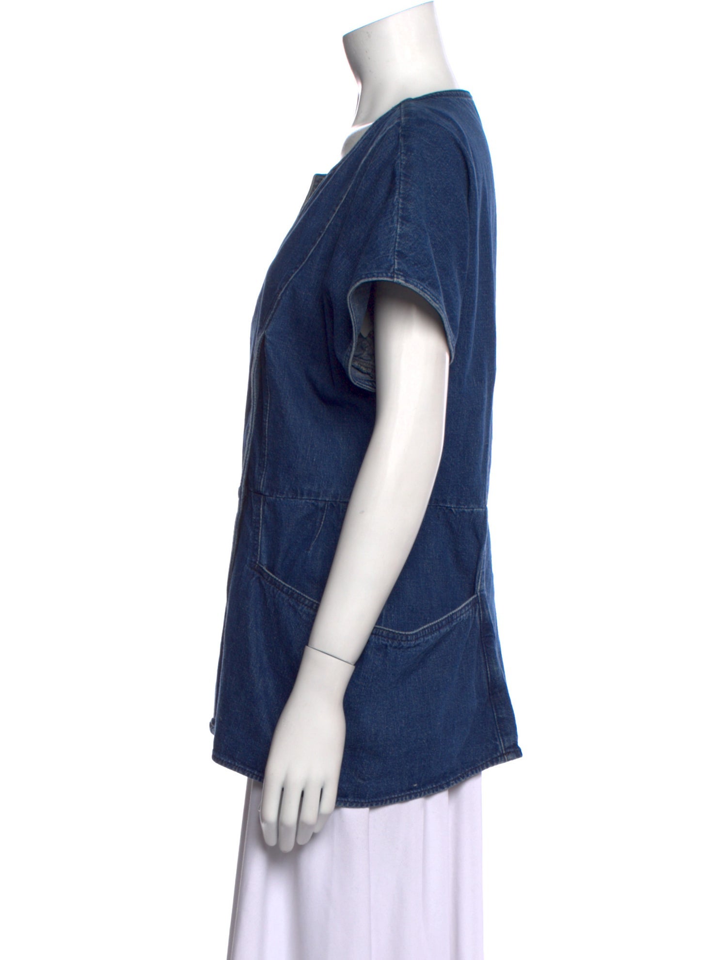 Rachel Comey V-Neck Short Sleeve Blouse