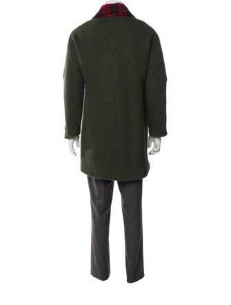 Rachel Comey Wool Tweed Pattern Overcoat