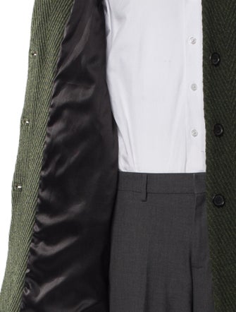 Rachel Comey Wool Tweed Pattern Overcoat