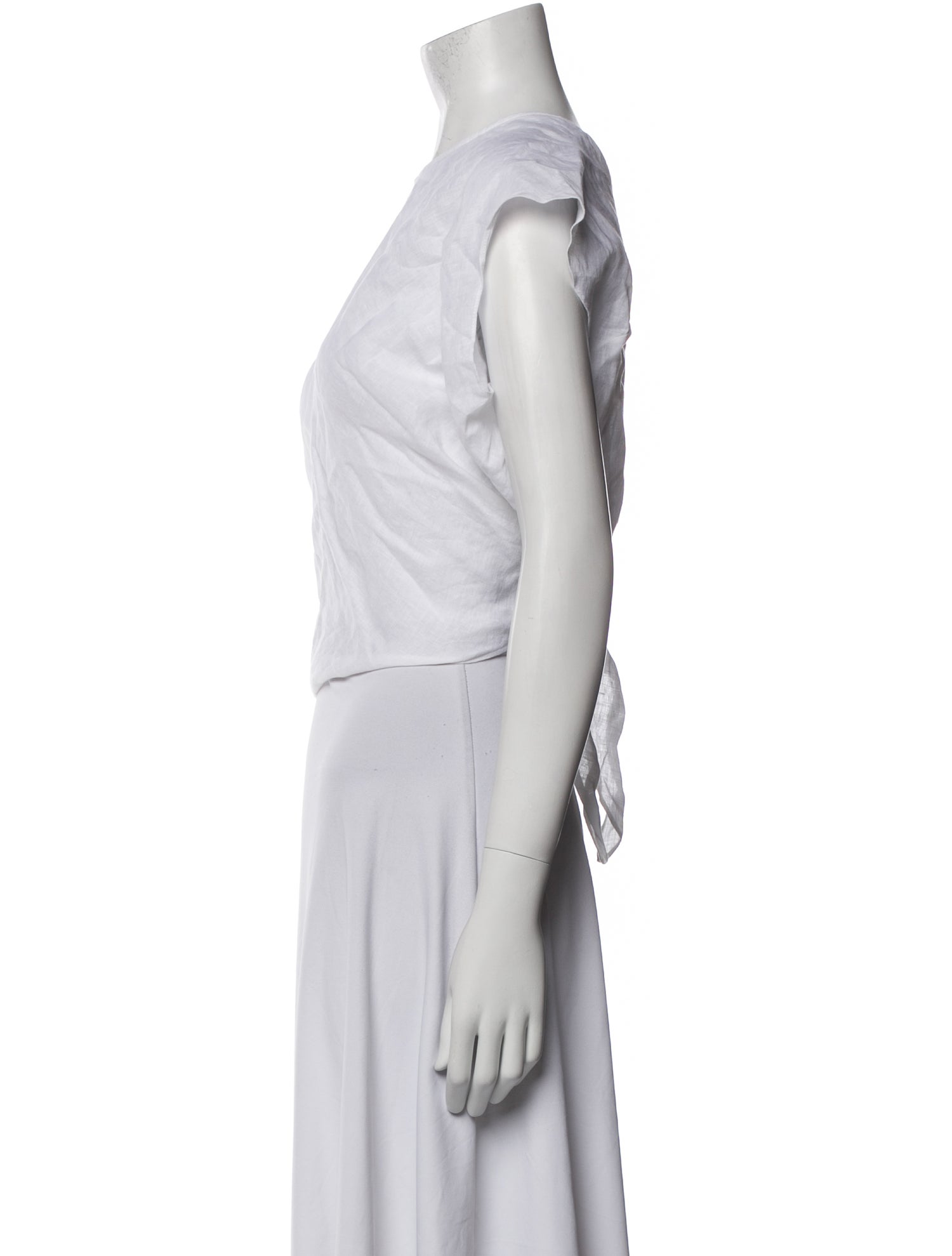 Rachel Comey Linen Crew Neck Crop Top