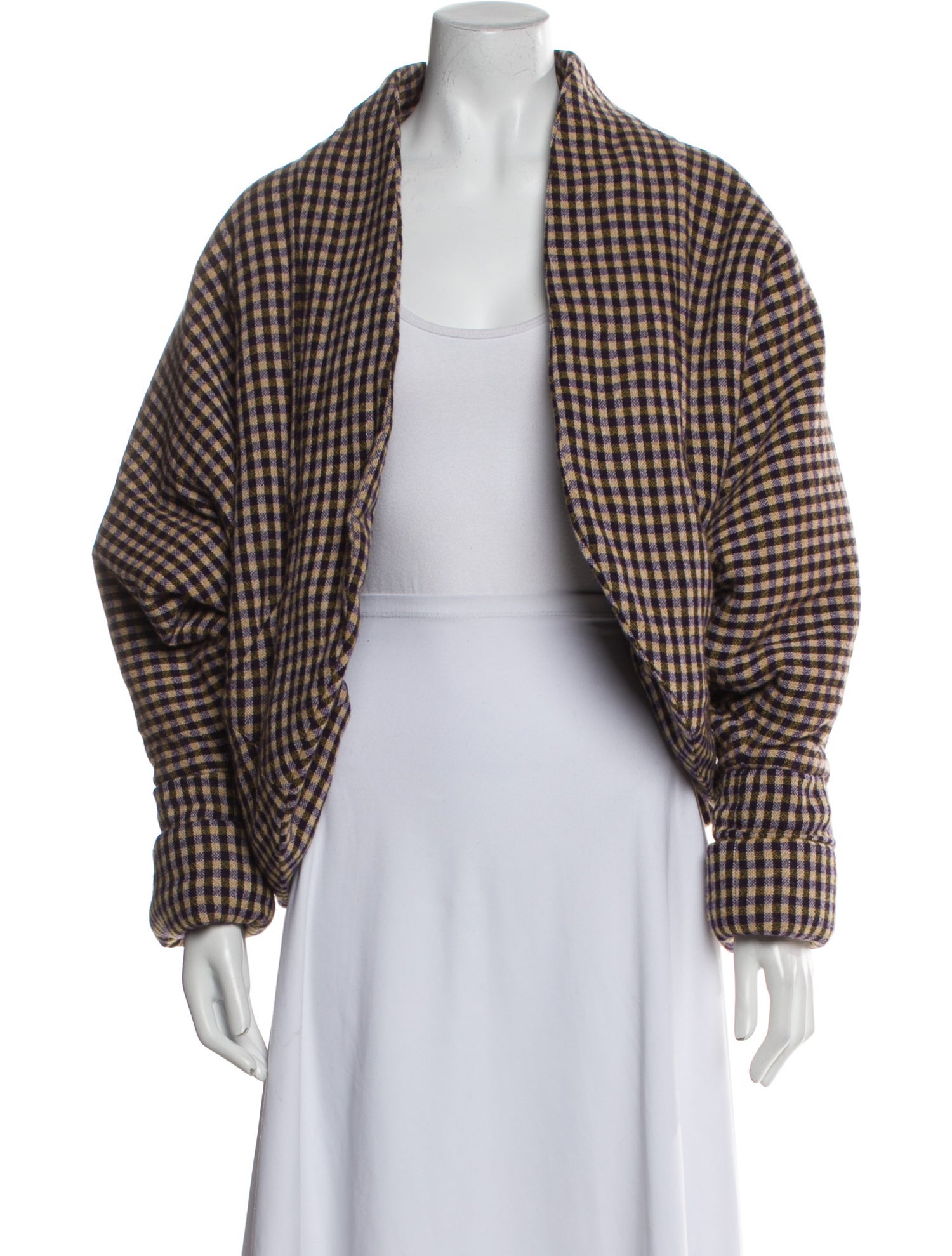Rachel Comey Wool Plaid Print Jacket