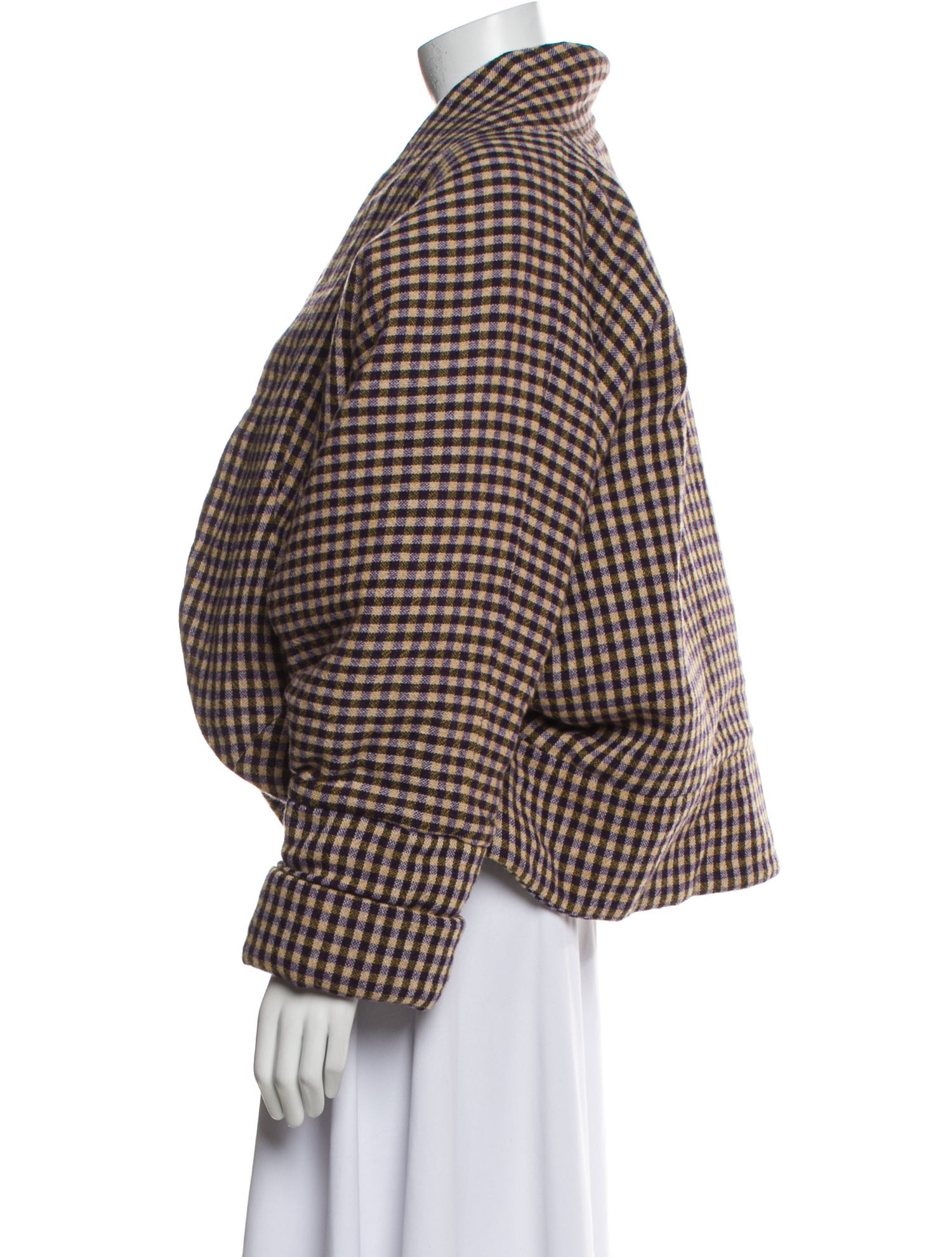Rachel Comey Wool Plaid Print Jacket