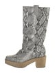 Rachel Comey Embossed Leather Animal Print Boots